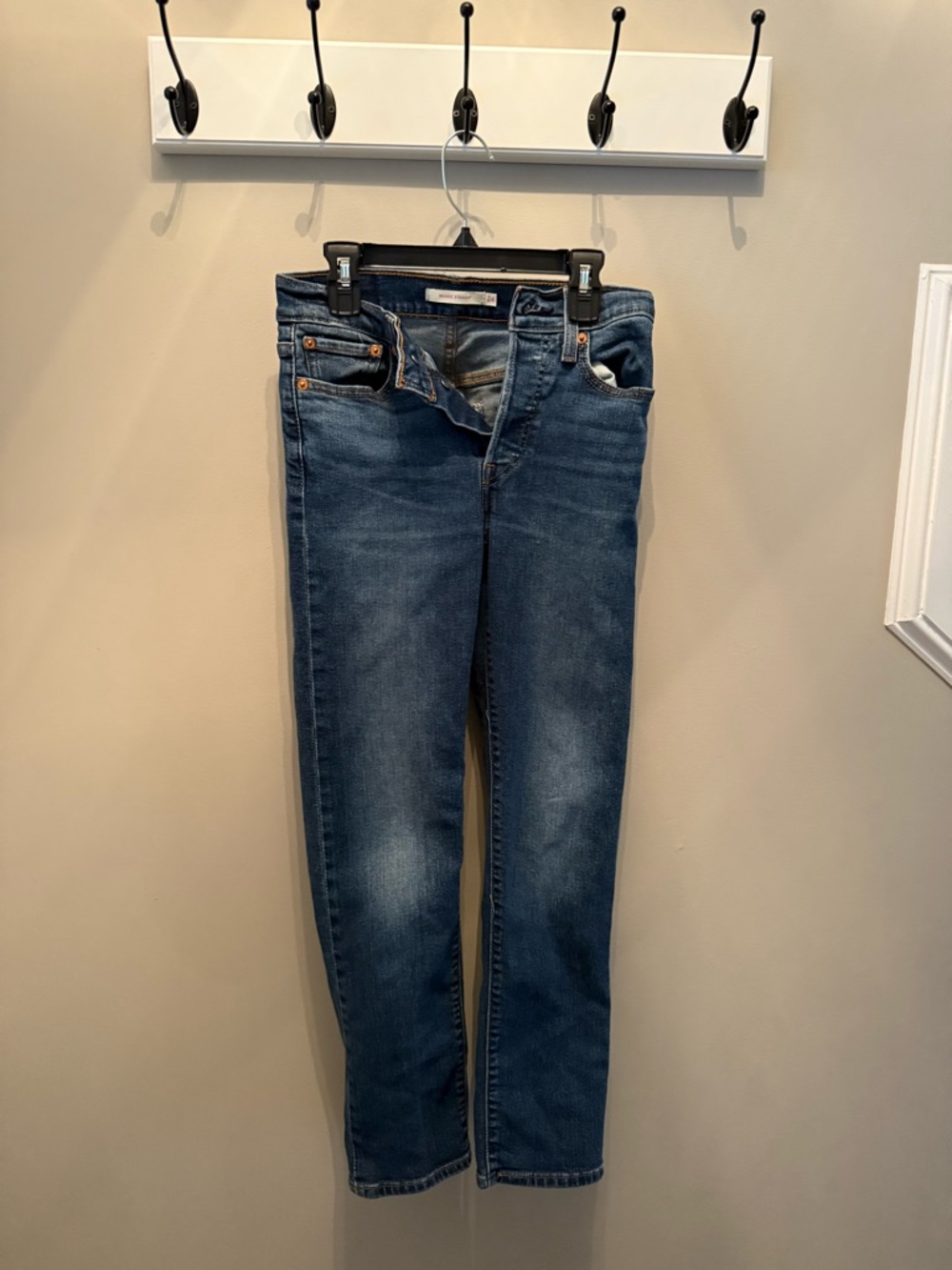 Levi's Women's Medium Blue Wedgie Straight Jeans